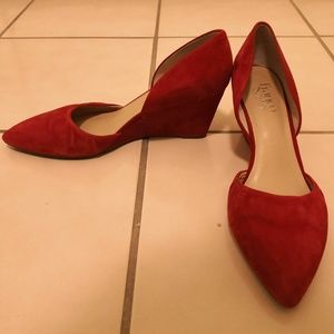 Franco Sarto Red Wedges